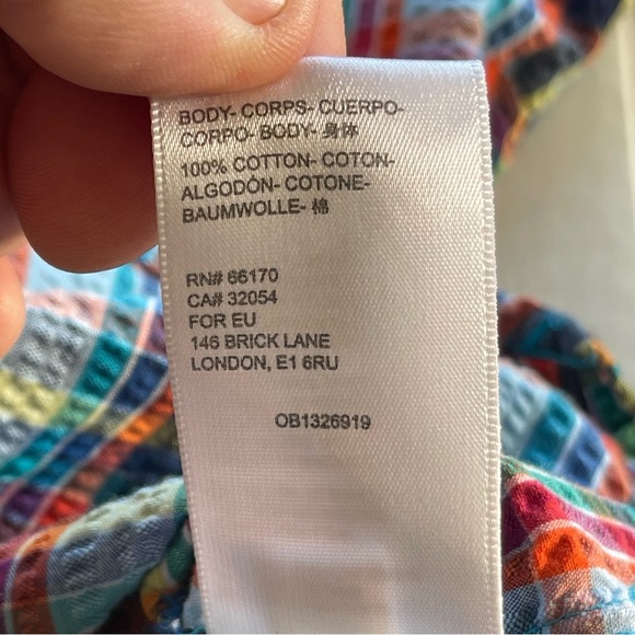 Urban Outfitters Oversized Bryce Plaid Longline Button Down Shirt Small - Picture 8 of 9